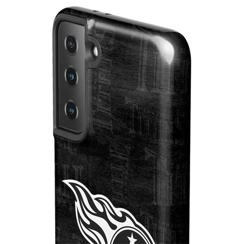 NFL Tennessee Titans Black & White Galaxy S21 FE Pro Case