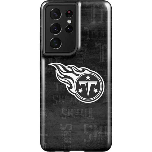 NFL Tennessee Titans Black & White Galaxy S21 Ultra 5G Pro Case