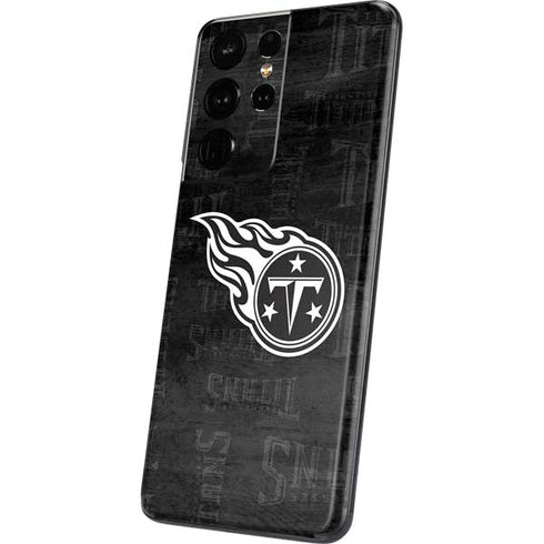 NFL Tennessee Titans Black & White Galaxy S21 Ultra 5G Skin