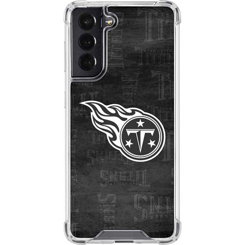 NFL Tennessee Titans Black & White Galaxy S22 Clear Case