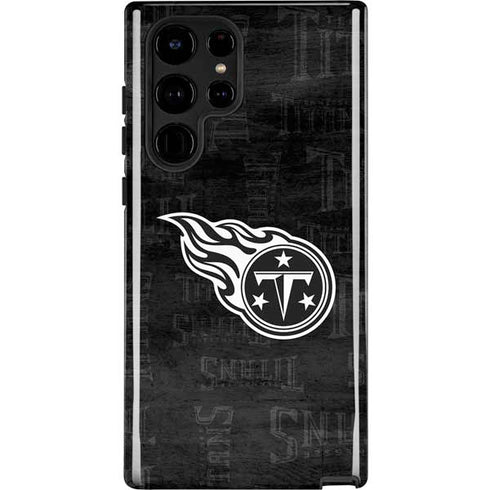NFL Tennessee Titans Black & White Galaxy S22 Ultra Pro Case