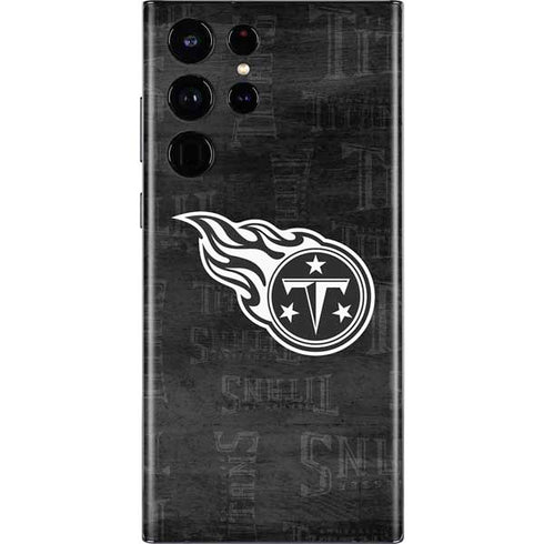 NFL Tennessee Titans Black & White Galaxy S22 Ultra Skin