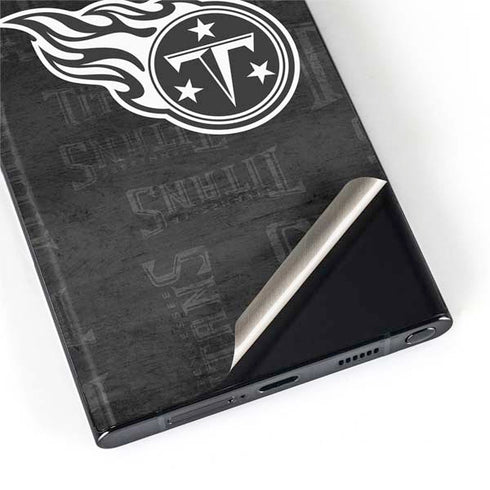 NFL Tennessee Titans Black & White Galaxy S22 Ultra Skin