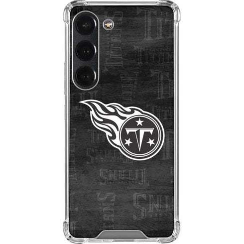 NFL Tennessee Titans Black & White Galaxy S23 Clear Case