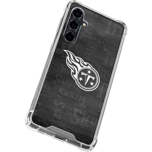 NFL Tennessee Titans Black & White Galaxy S23 FE Clear Case
