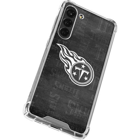 NFL Tennessee Titans Black & White Galaxy S23 Plus Clear Case