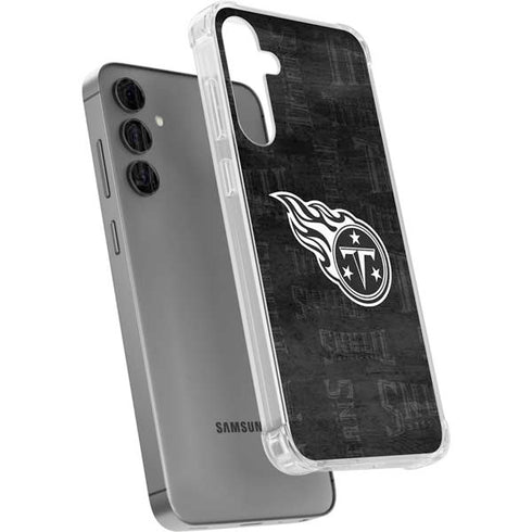 NFL Tennessee Titans Black & White Galaxy S24 Plus Clear Case