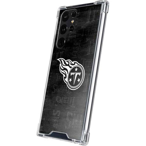 NFL Tennessee Titans Black & White Galaxy S24 Ultra Clear Case