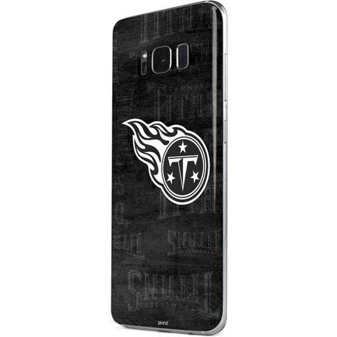 NFL Tennessee Titans Black & White Galaxy S8 Skin