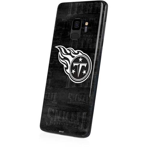 NFL Tennessee Titans Black & White Galaxy S9 Skin