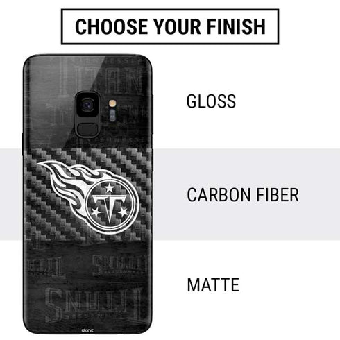 NFL Tennessee Titans Black & White Galaxy S9 Skin