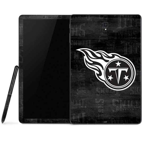 NFL Tennessee Titans Black & White Samsung Galaxy Tab Skin