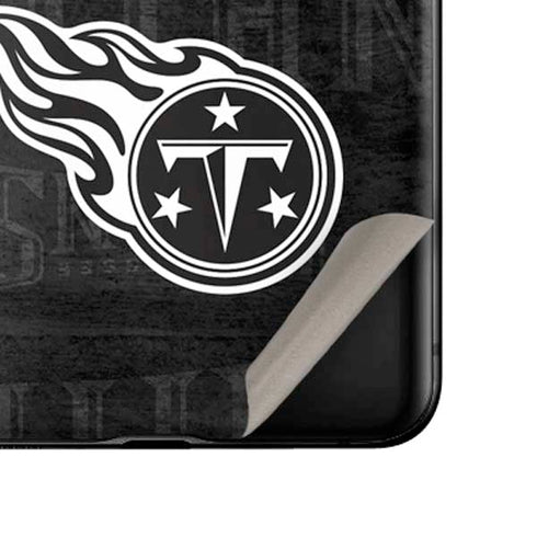 NFL Tennessee Titans Black & White Galaxy Z Flip Skin