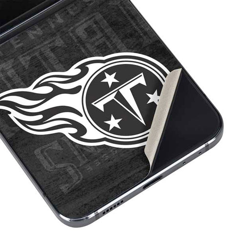 NFL Tennessee Titans Black & White Galaxy Z Flip5 5G Skin