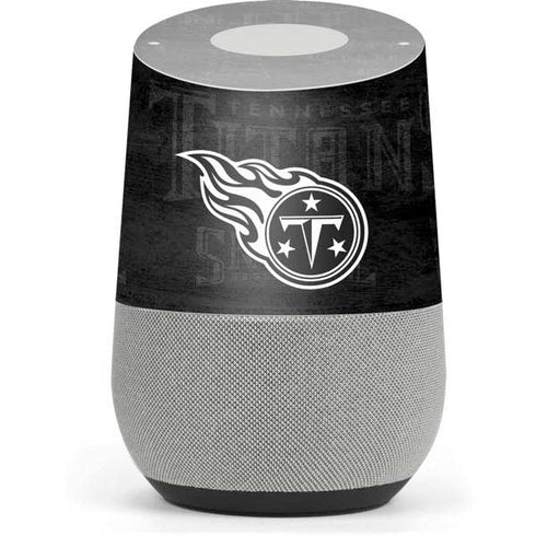 NFL Tennessee Titans Black & White Google Home Skin