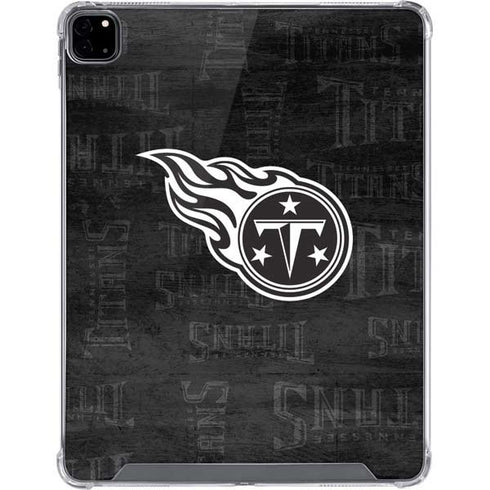 NFL Tennessee Titans Black & White iPad Pro 12.9in (2020) Clear Case