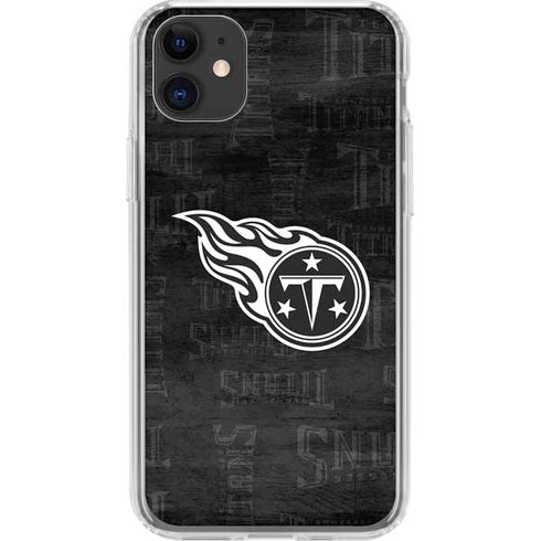 NFL Tennessee Titans Black & White iPhone 11 Clear Case