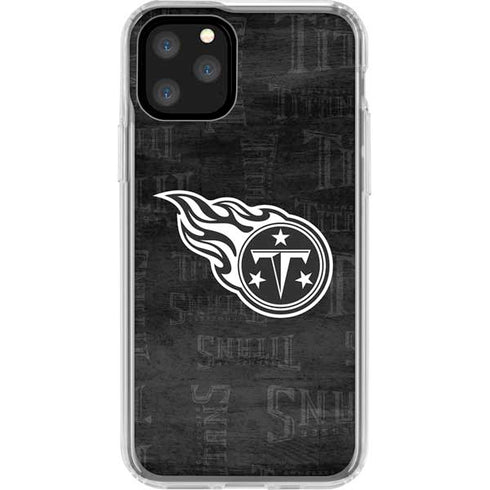 NFL Tennessee Titans Black & White iPhone 11 Pro Clear Case