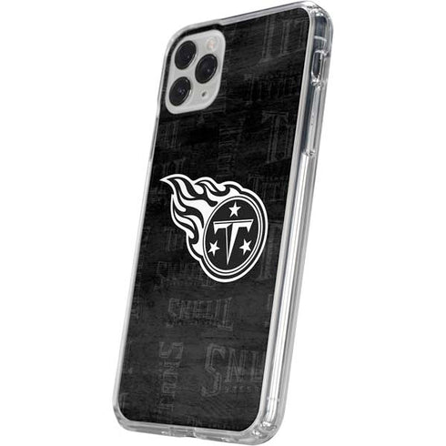 NFL Tennessee Titans Black & White iPhone 11 Pro Clear Case