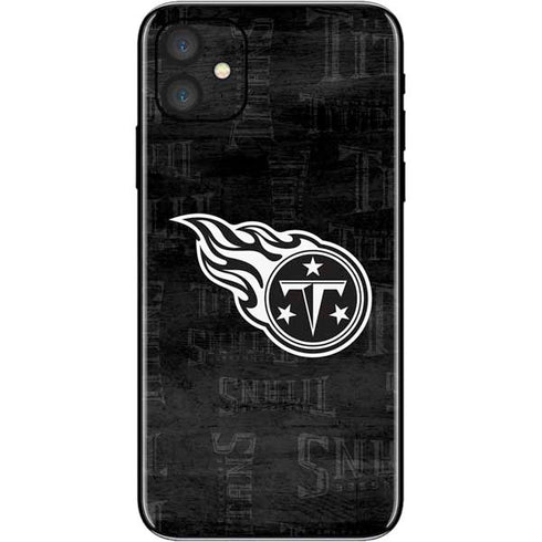 NFL Tennessee Titans Black & White iPhone 11 Skin