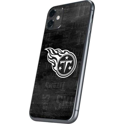 NFL Tennessee Titans Black & White iPhone 11 Skin