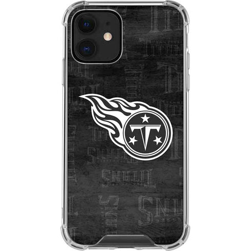 NFL Tennessee Titans Black & White iPhone 12 Clear Case