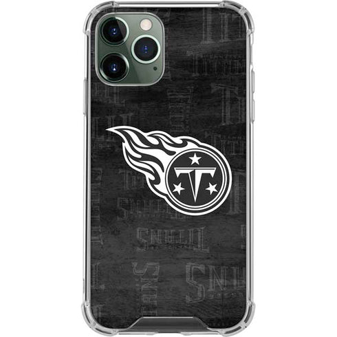 NFL Tennessee Titans Black & White iPhone 12 Pro Max Clear Case