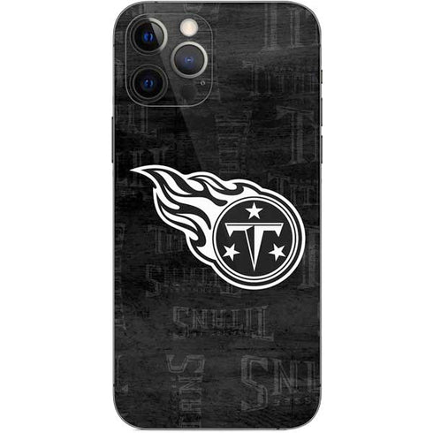 NFL Tennessee Titans Black & White iPhone 12 Pro Skin