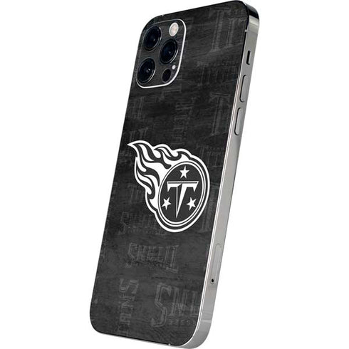NFL Tennessee Titans Black & White iPhone 12 Pro Skin
