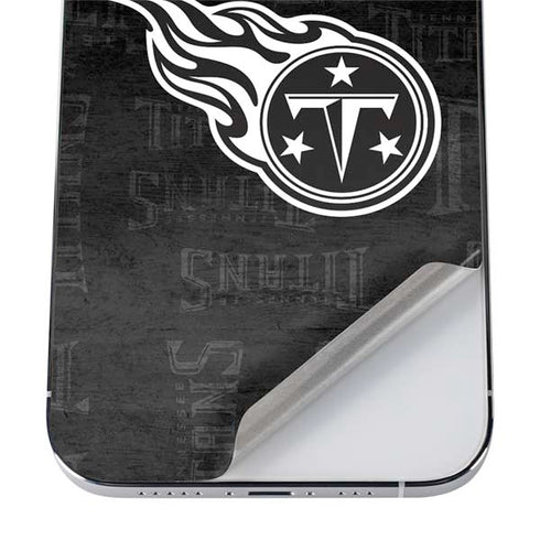 NFL Tennessee Titans Black & White iPhone 12 Pro Skin