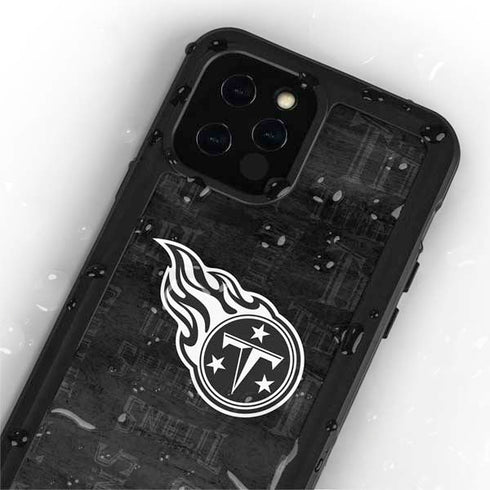 NFL Tennessee Titans Black & White iPhone 12 Pro Waterproof Case