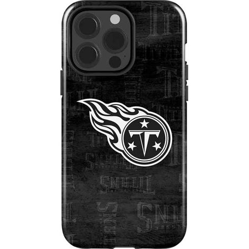 NFL Tennessee Titans Black & White iPhone 13 Pro Impact Case