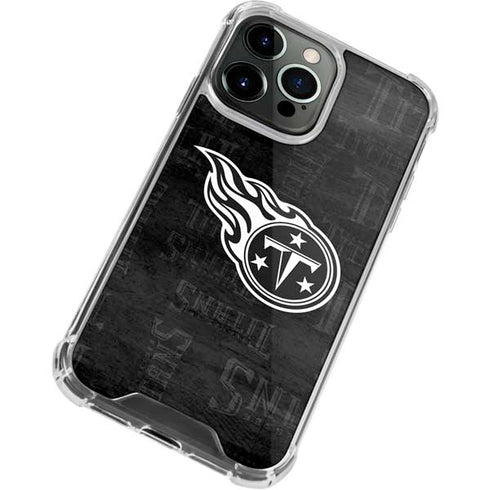 NFL Tennessee Titans Black & White iPhone 13 Pro Max Clear Case