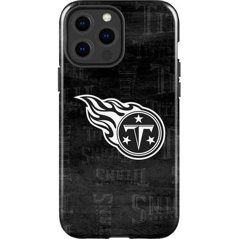 NFL Tennessee Titans Black & White iPhone 13 Pro Max Impact Case