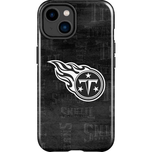 NFL Tennessee Titans Black & White iPhone 14 Plus Impact Case