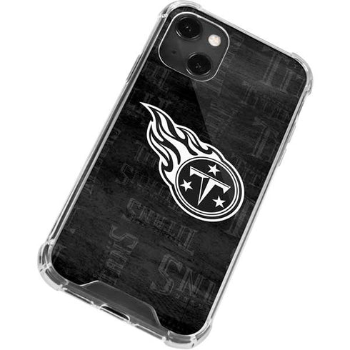 NFL Tennessee Titans Black & White iPhone 14 Plus Clear Case