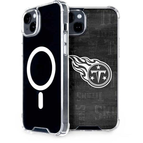 NFL Tennessee Titans Black & White iPhone 15 Plus MagSafe Case