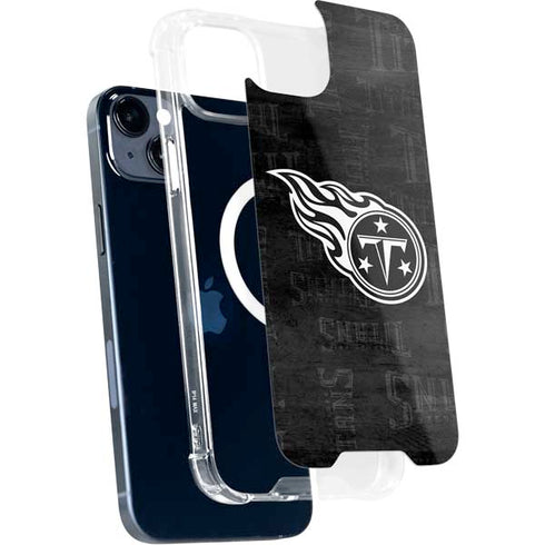 NFL Tennessee Titans Black & White iPhone 15 Plus MagSafe Case