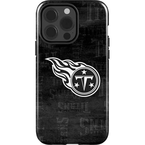 NFL Tennessee Titans Black & White iPhone 15 Pro Impact Case