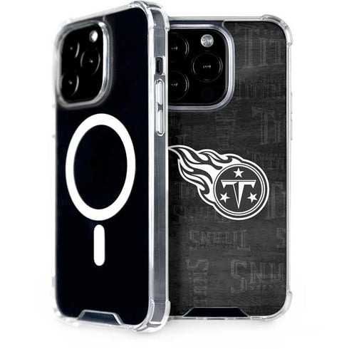 NFL Tennessee Titans Black & White iPhone 15 Pro MagSafe Case