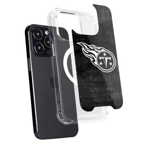 NFL Tennessee Titans Black & White iPhone 15 Pro MagSafe Case