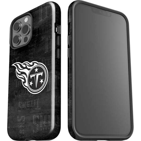 NFL Tennessee Titans Black & White iPhone 15 Pro Max Impact Case