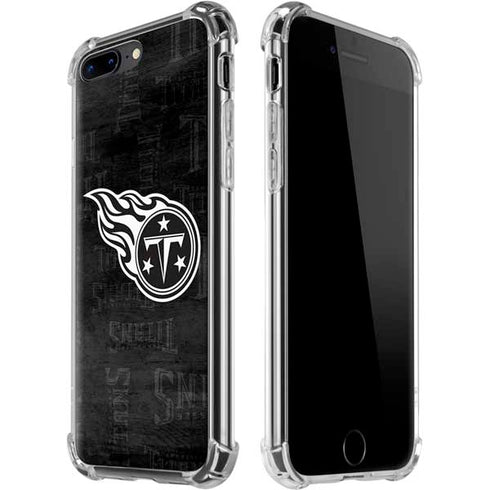 NFL Tennessee Titans Black & White iPhone 7/8 Plus Clear Case