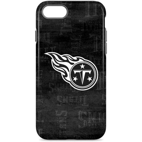 NFL Tennessee Titans Black & White iPhone 8 Pro Case