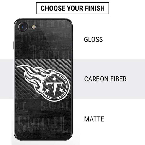 NFL Tennessee Titans Black & White iPhone SE (2nd & 3rd Gen) Skin