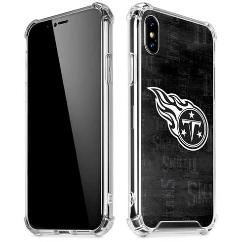 NFL Tennessee Titans Black & White iPhone X/XS Clear Case
