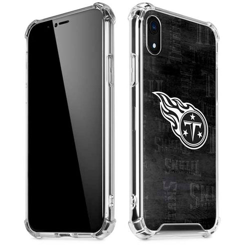 NFL Tennessee Titans Black & White iPhone XR Clear Case