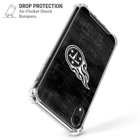NFL Tennessee Titans Black & White iPhone XR Clear Case