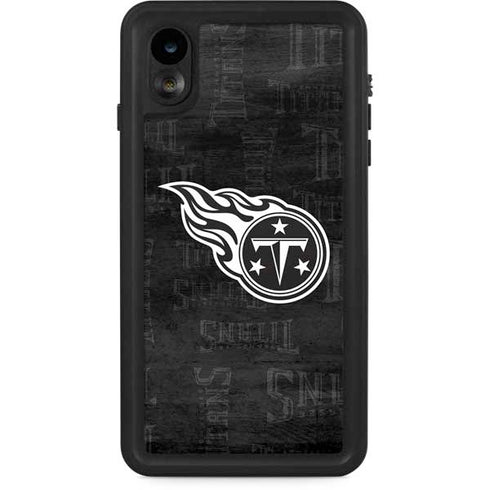 NFL Tennessee Titans Black & White iPhone XR Waterproof Case