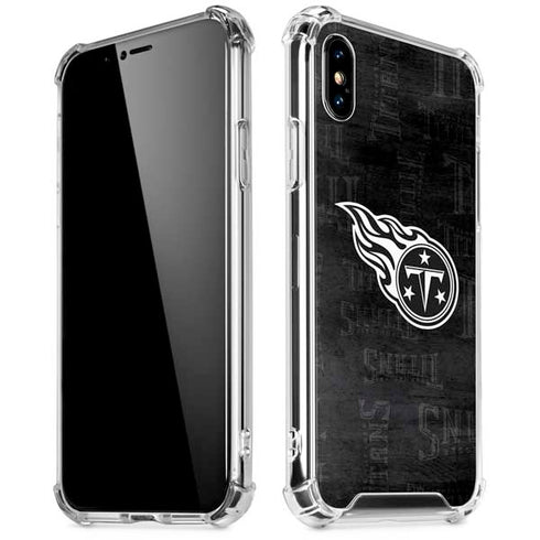 NFL Tennessee Titans Black & White iPhone XS Max Clear Case